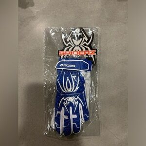 Spiderz Endite Batting Gloves Youth XL Blue